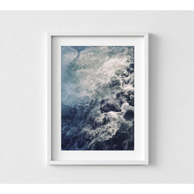 Ocean Photography Print: Abstract Blue Waves