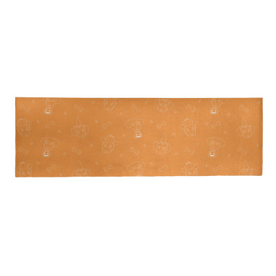 Tapis zone orange fait main