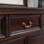 Armoire d'appoint en bois massif noyer foncé
