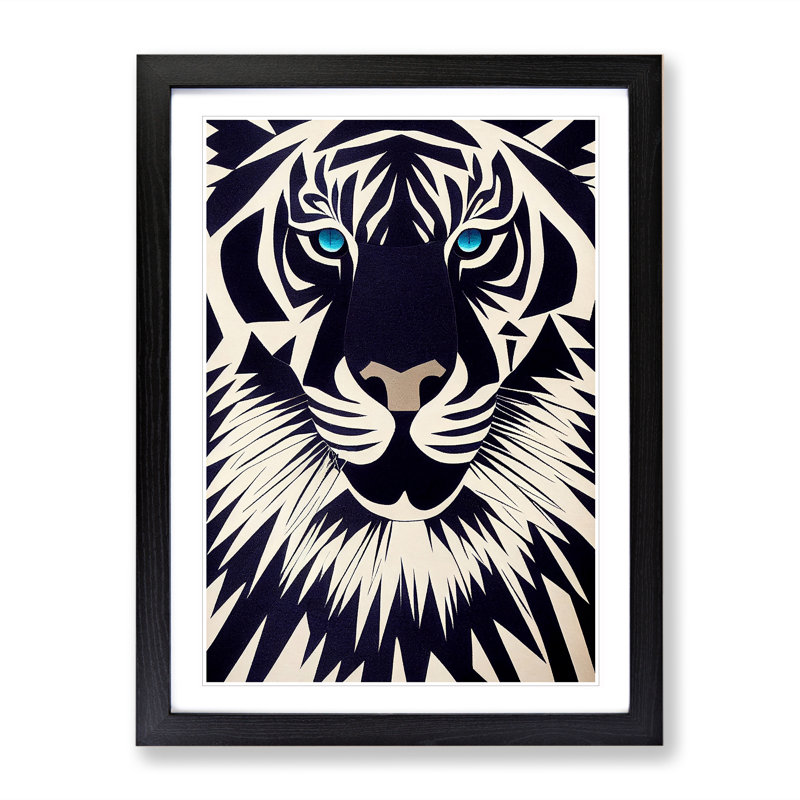 Tiger Abstract - Single Picture Frame Print