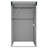 vidaXL Storage Shed Wall-mounted Garden Shed for Backyard Galvanized Steel-87784643