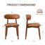 Chaises d'appoint rembourrées en bois massif Maylon-2038180690