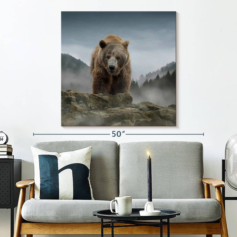 Brampt Over The Mountain, 33" H x 33" W