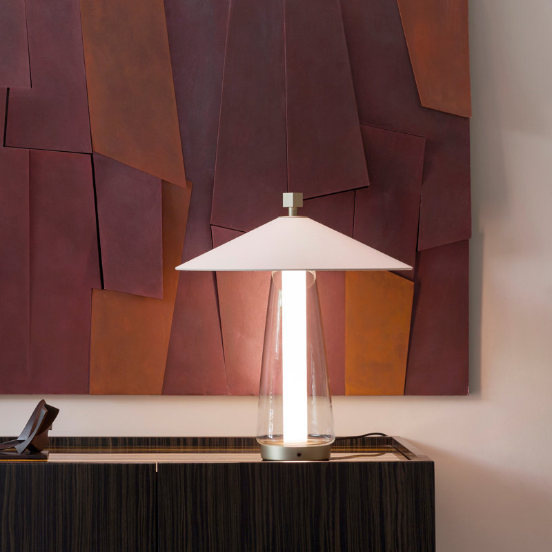 Asia Ta Bedside Lamp, 22.4" H x 19.7" W x 19.7" D