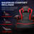 RESPAWN 900 Console Gaming Recliner with Footrest and Lumbar Support - Comfortable Ergonomic Gaming Chair with Headrest, No Wheels, Reclining, Heavy Duty, Racing Style Video Game Chairs-37898178