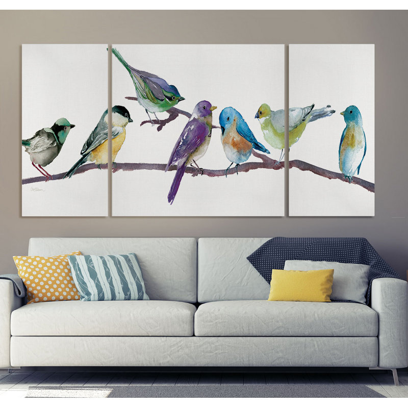 " Colourful Spot " 3 - Pieces, 24" H x 48" W x 1.5" D