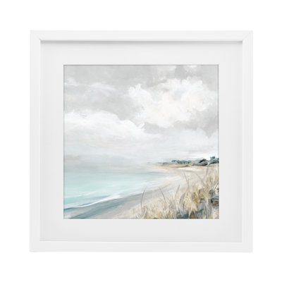 «Coastal Morning» par The Dunes, reproduction encadrée sous verre, conception de Carol Robinson