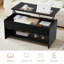 Table basse à plateau relevable avec rangement-402961130