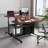 40" L Height Adjustable Computer Table with Hutch-62936335