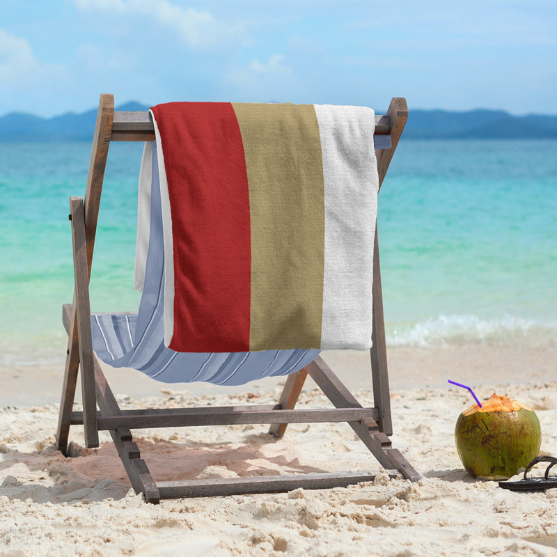 Cotton Blend Beach Towel, Gold