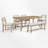 Neculina 6 - Person Trestle Dining Set-1174103272-1174103273-1174103287
