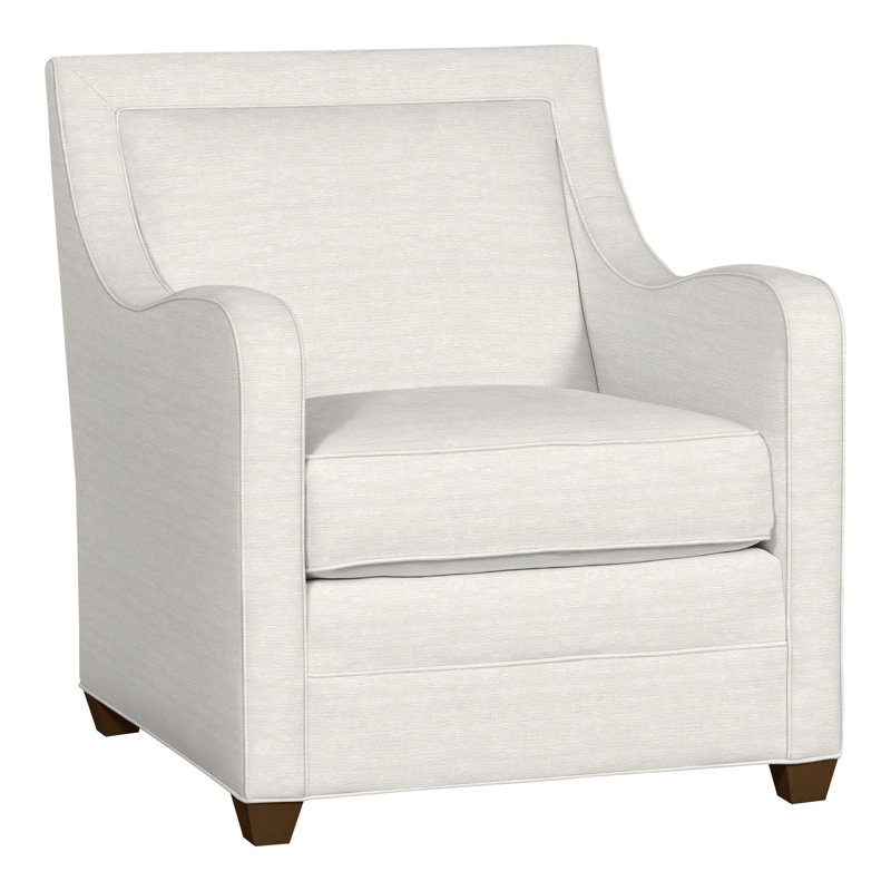 Haden Upholstered Armchair, Havana, Nadia Parchment