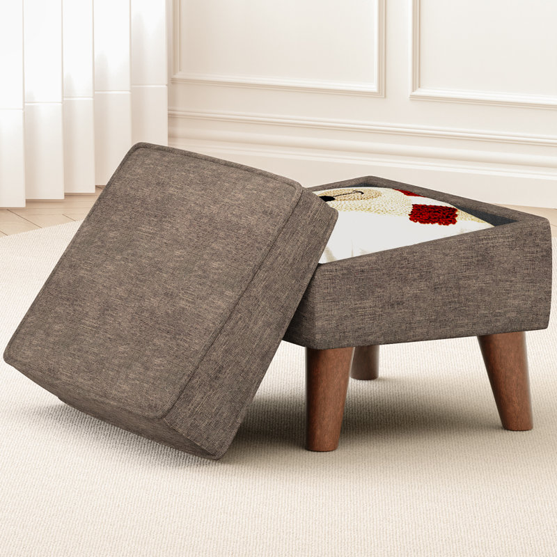 Tabouret de rangement rectangulaire de 15,75 po de largeur, fauteuils de repose-pieds de hall d'entrée, tabourets de pieds