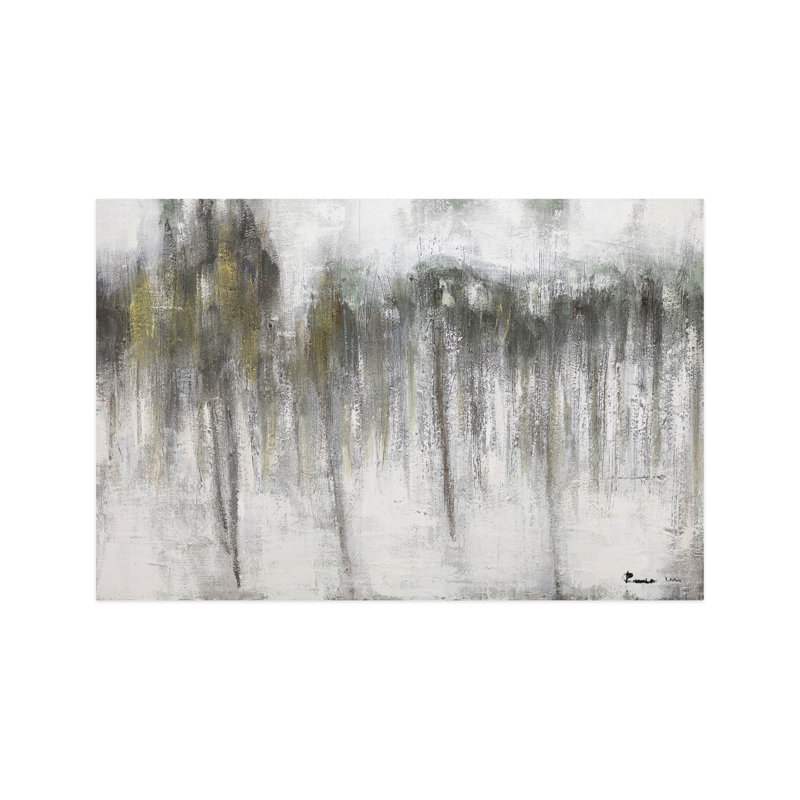 Hand -painted acrylic painting Rainy Day