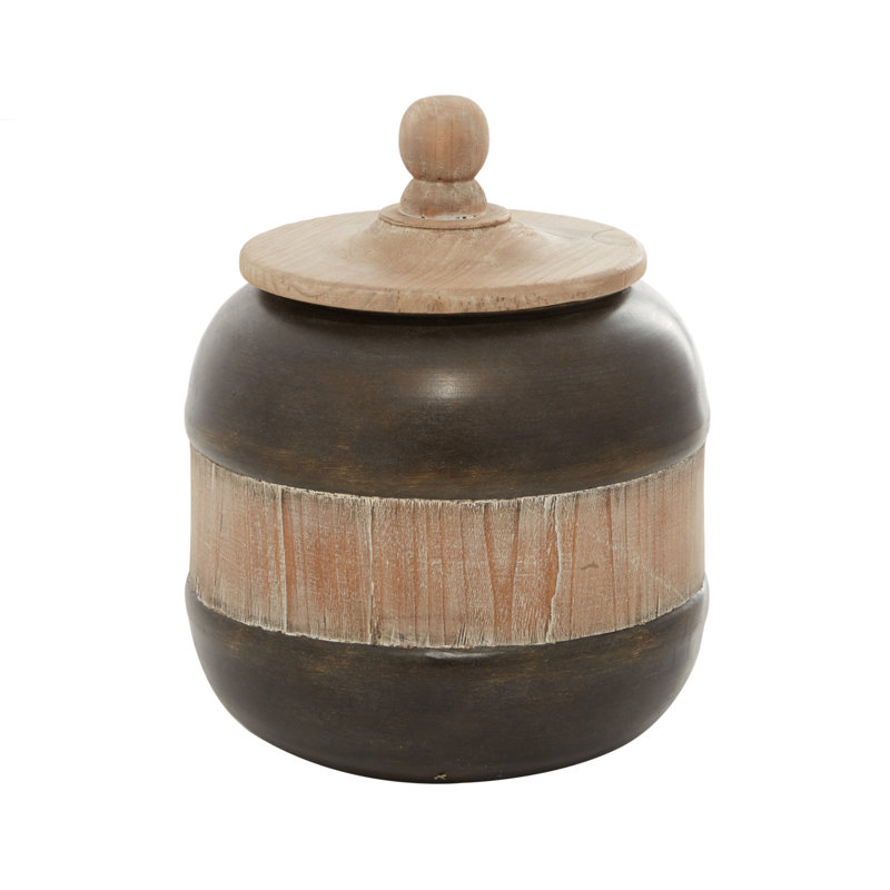 Metal Canister, 11.05"H x 9.05" W x 9.15" D
