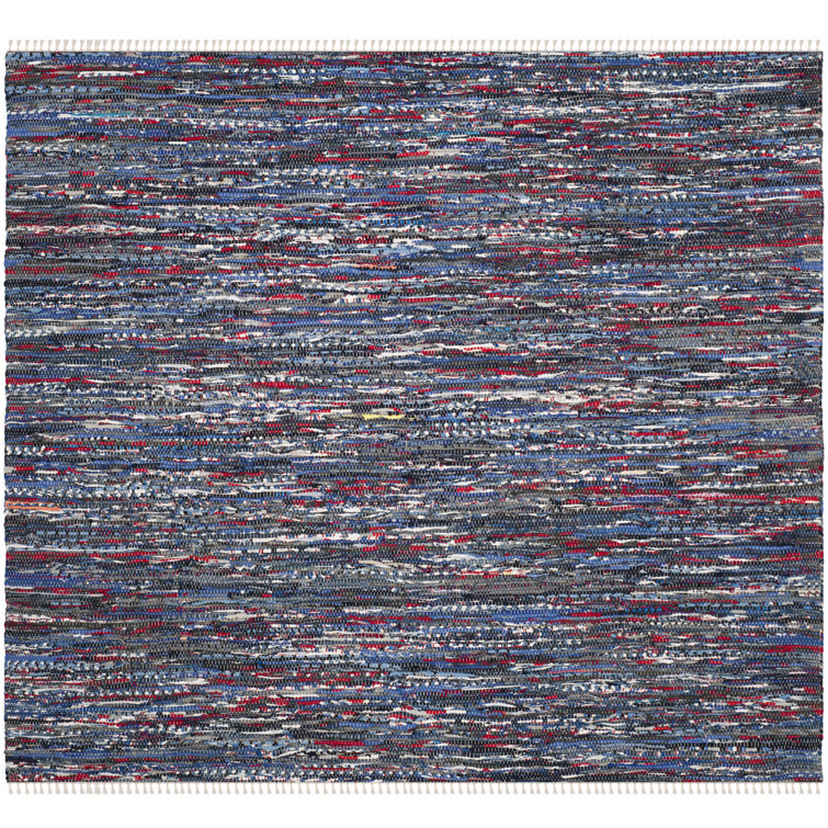 Rag Rug Hand Woven Cotton Striped Rug