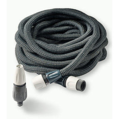 98Ft Expandable Garden Hose - Flexible Outdoor Water Hose With Nozzle And Quick Connectors - Lightweight Kink-Resistant Garden Tools For Watering, Landscaping, And Car Washing By Kings County Tools