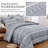 3-Piece Reversible Boho Triangle Striped Comforter Set Down Alternative Soft Microfiber Bedding-122494888-122494893