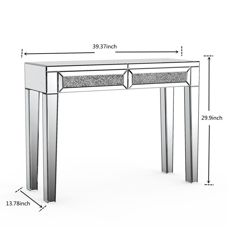 Amla 39'' Makeup Vanity with Mirror