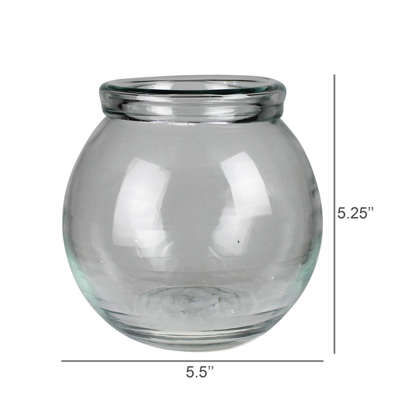 Vase rond avec rebord roulé