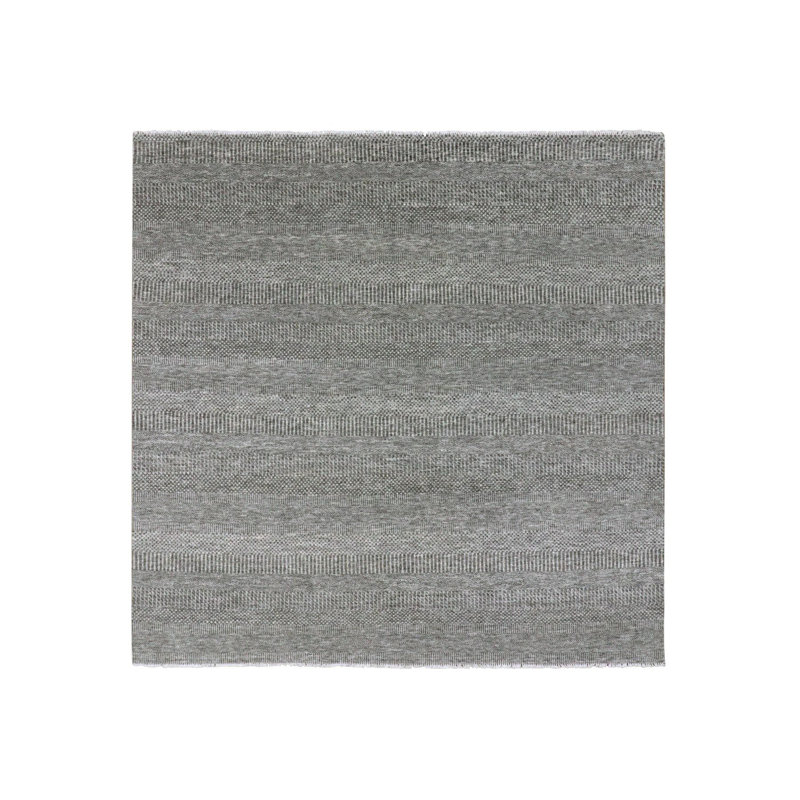 Tapis carré gris en laine nouée à la main 8 pi 1 po x 8 pi 2 po 5CC30805DD65441192F869DCA8BDA4FE