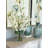 Delphinium and Cherry Blossom Floral Arrangement in Vase