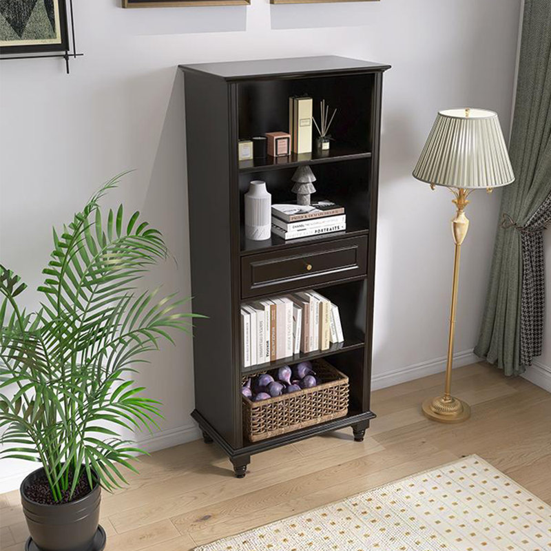 Petite bibliothèque de style américain, (4 tablettes) H 62,99 po x l 19,69 po x P 15,75 po