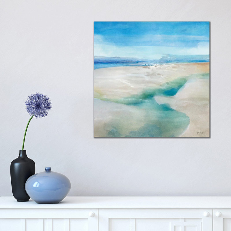 Cool Waters II by Stellar Design Studio - Painting on Canvas, 45.72 cm H x 45.72 cm W x 1.91 cm D, Wrapped Canvas