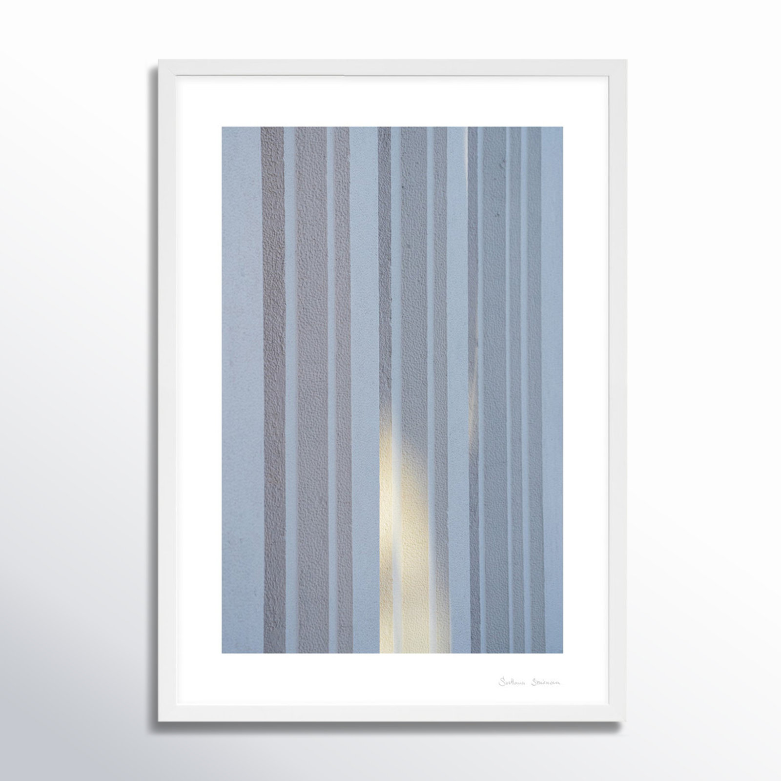 Ludvig "Sun and Concrete 2" Photo Print, White, 20" H x 14" W x 1.25" D