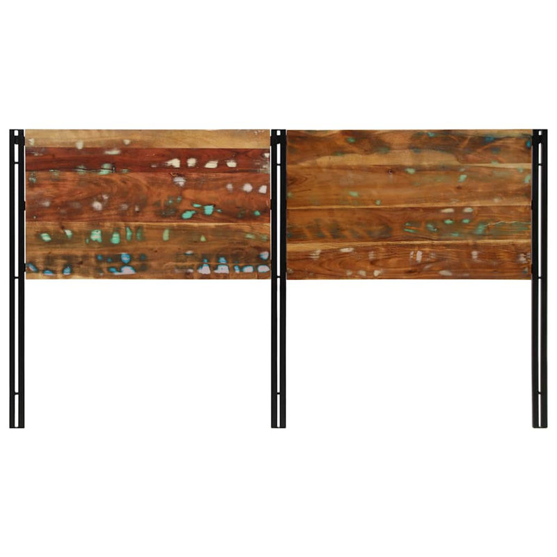 Headboard Solid Wood Reclaimed And Iron, 100cm H x 180cm W x 2cm D