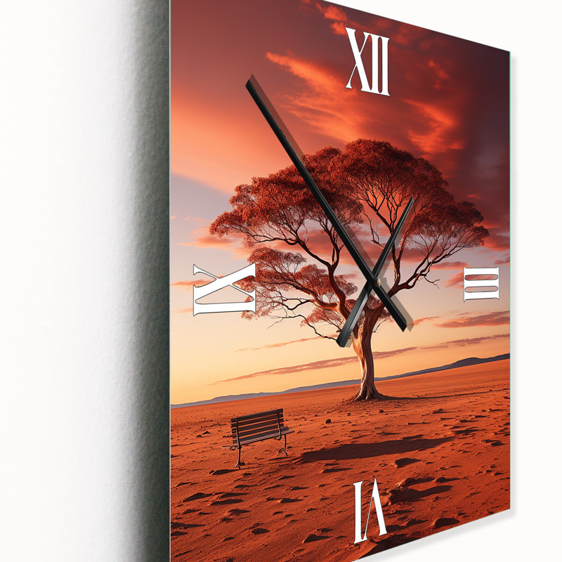 Horloge murale moderne Australie, H 32 po x l 24 po x P 1 po