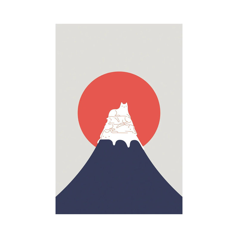 Cat Landscape by Lim Heng Swee - Wrapped Canvas Print, 20.32 cm H x 30.48 cm W