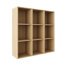 Armoire de rangement murale avec tablettes ouvertes-129339189