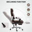 Chaise de bureau à 6 points de massage, chaise de bureau avec télécommande, brun foncé-1360098094
