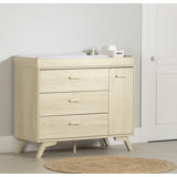 Milos  3-Drawer Changing Table With Removable Changing Tray