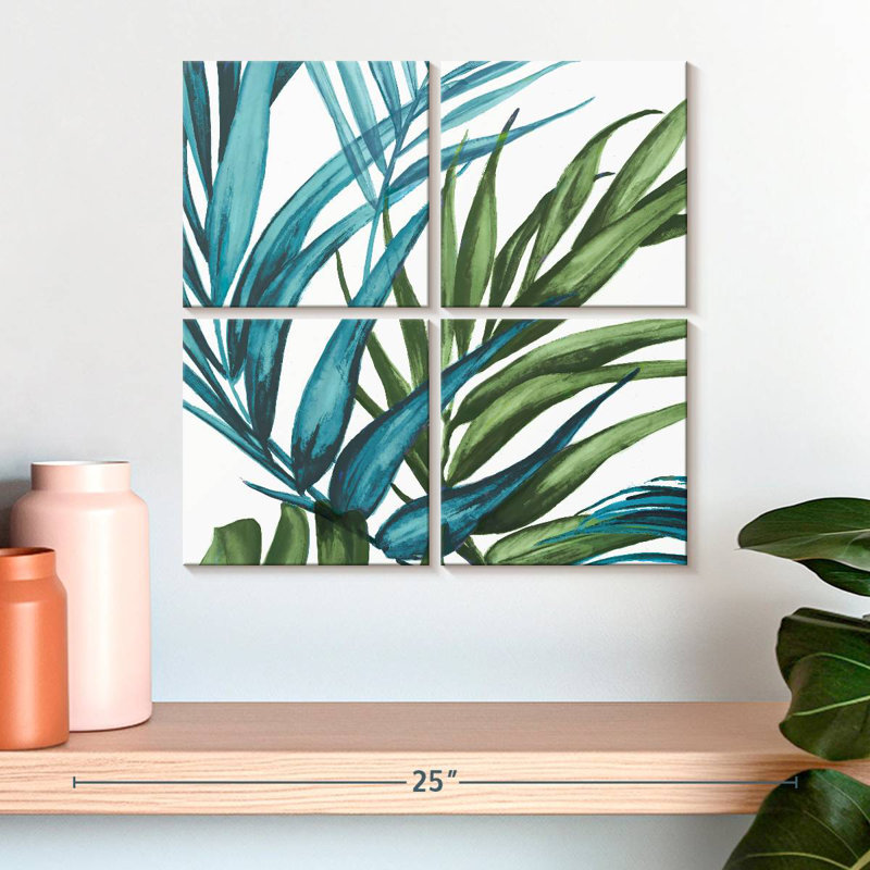 Harnek Palm Leaves II, 18" H x 18" W