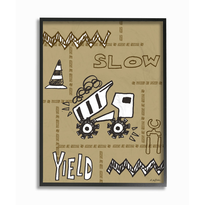 Décoration murale pour enfant Shurtleff, H 20 po x l 16 po, Giclée encadrée noir minuit