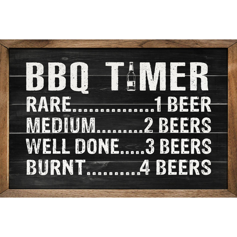 BBQ Timer Black, 10" H x 16" W
