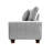 Karlita 3-Seater 89'' Modern Upholstered Sofa with Square Armrests and 2 Throw Pillows-1220359221