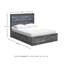 Lit plateforme double avec rangement Kaisee-1650655733