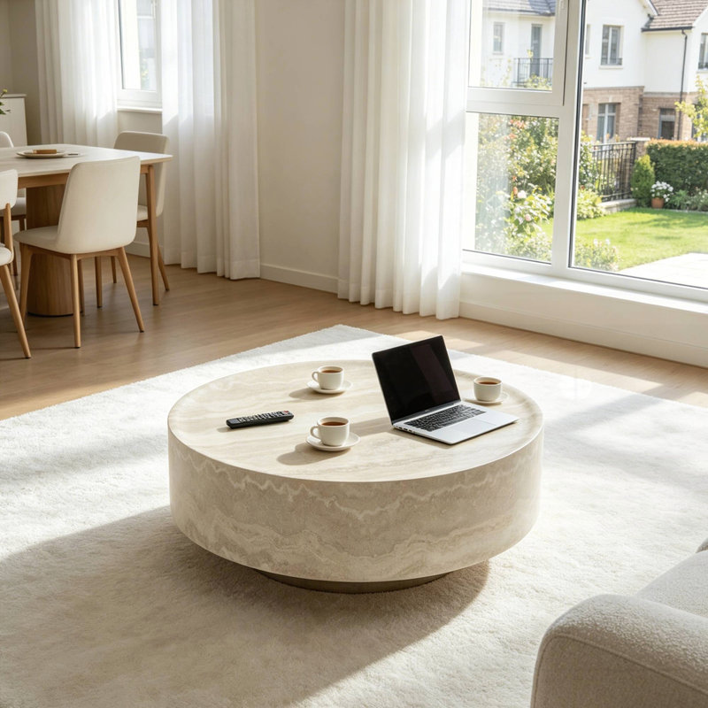 Table basse ronde de 31,5 po