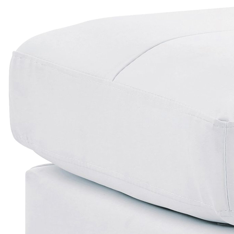 Siège blanc pour les petits espaces, H 19 po x l 23 po x P 23 po, polyvalent, style décontracté, polyvalent, vibrant, confortable