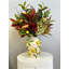 Fall Arrangement in Lemon Vase