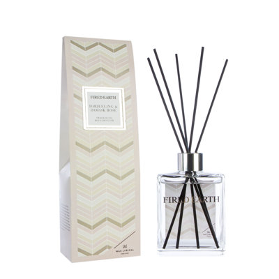 Fired Earth Reed Diffuser Darjeeling and Damask Rose