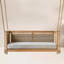Balancelle en teck avec coussin Blaine-2095279563