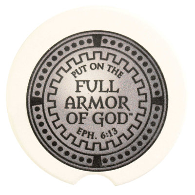 Car Coasters Armor God Eph.6:13 2-Pack
