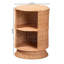 Table d'appoint en rotin naturel Dorielle de Bali & Paris avec deux tablettes