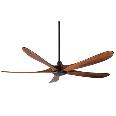 62-Inch wood Ceiling Fan without Light