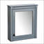Armoire de rangement murale pour salle de bain avec miroir, tablettes réglables et conception compacte pour les salles de bain modernes-1282158616