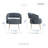 Candide 27.5" Modern Glam Accent Chair with Velvet Fabric Upholstery, Metal Legs in Gold Finish, Foam Wrapped in Poly Fiber-1582782000